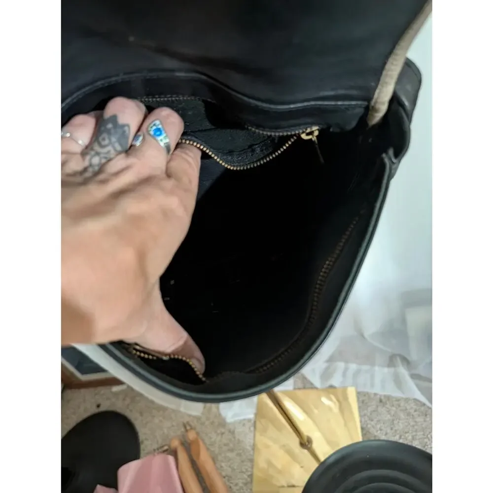Vintage (1980s) Towanny Black Leather Purse